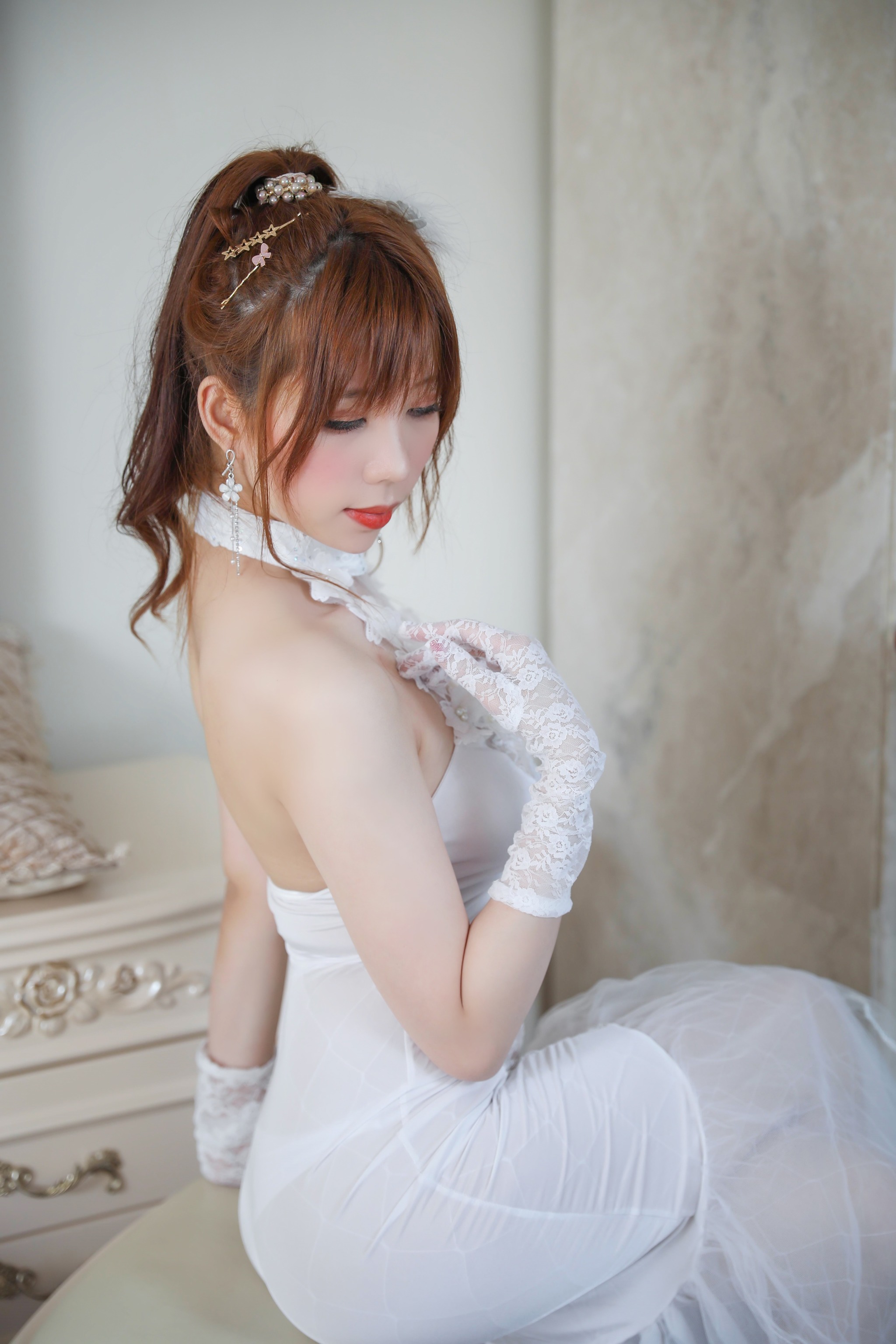 图片[1]-鹿野希 – NO.012 白礼服 [131P]-XikXak